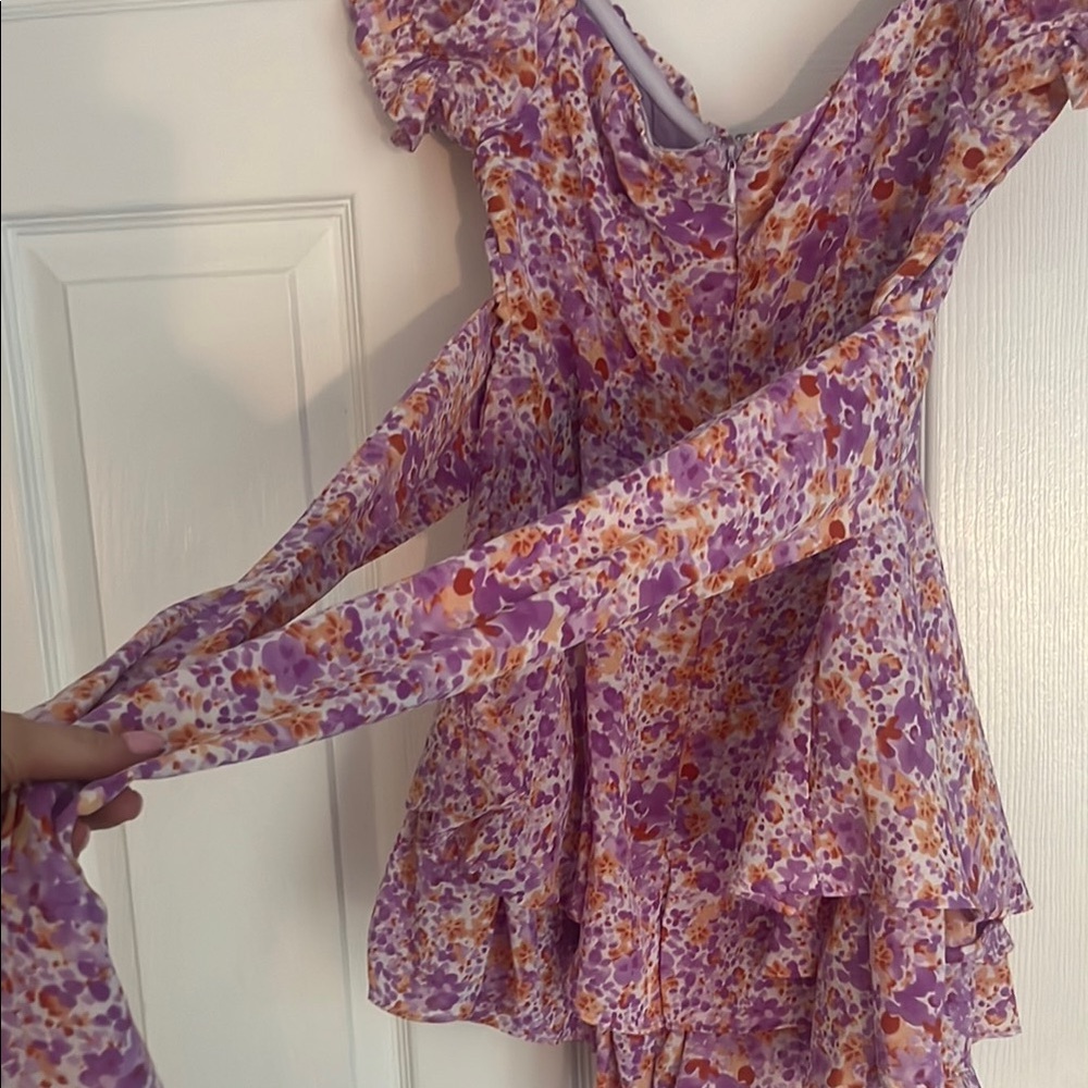 Floral Ruffle Romper - Picture 9 of 9